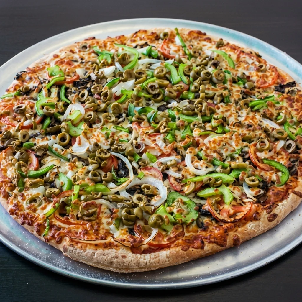 Handmade pepperoni pizza topped to the brim at Sargent Flying Pizza in Winnipeg West End